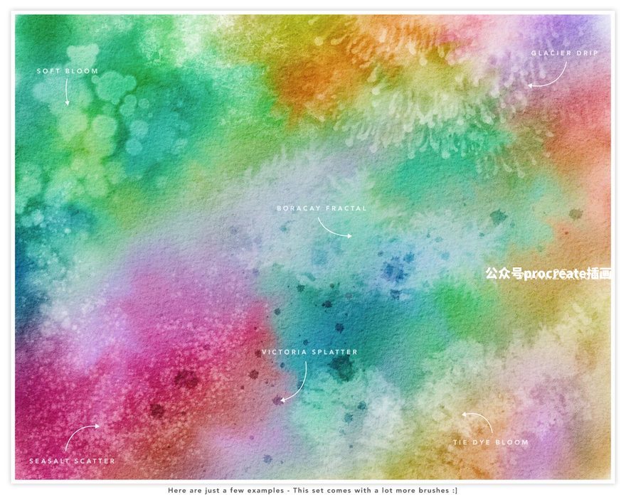 图片[3]-水彩画纹理Procreate笔刷【0901】-procreatechahua