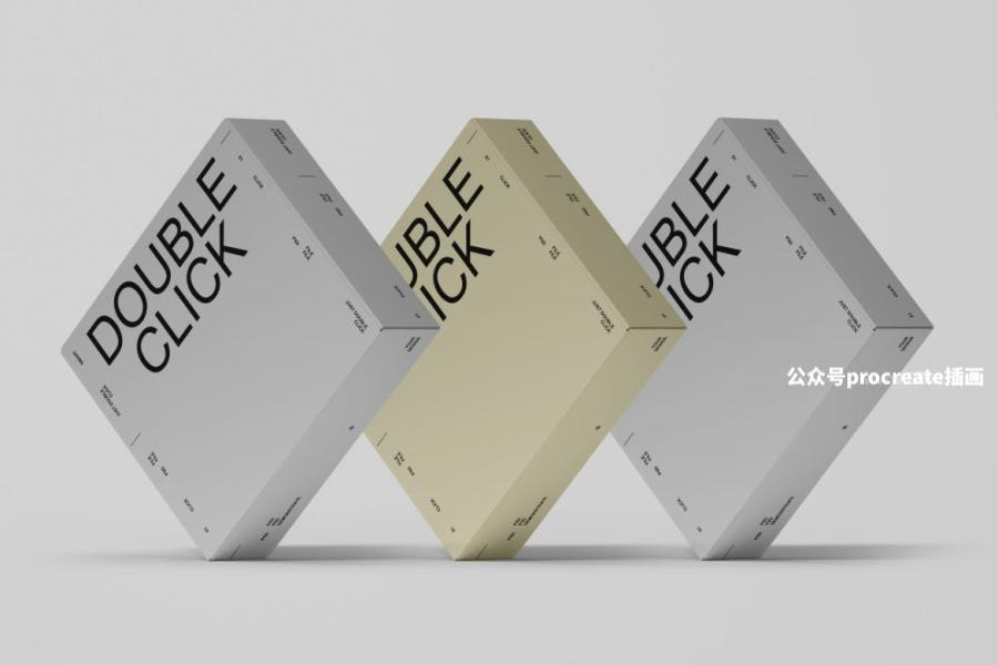 图片[3]-方形礼品包装纸盒设计展示psd贴图样机模板【0894】-procreatechahua