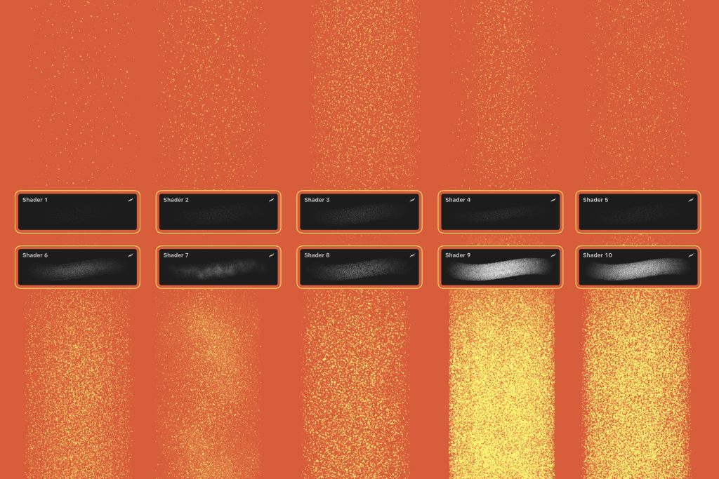 图片[5]-噪点质感插画设计的着色Procreate笔刷【0899】-procreatechahua