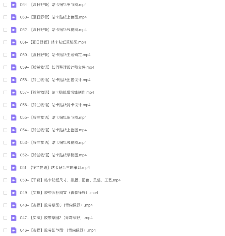 图片[4]-夏小鱼 ipad插画零基础文创系统课 2022 【0891】-procreatechahua