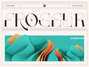 时尚现代创意英文衬线字体【0916】-procreatechahua