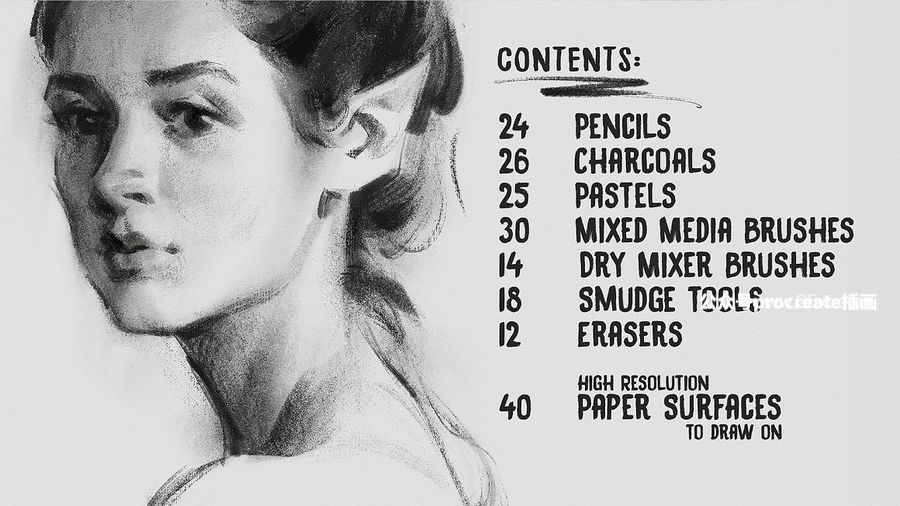 图片[15]-350+款复古粗糙水墨水彩艺术绘画效果PS笔刷【0914】-procreatechahua