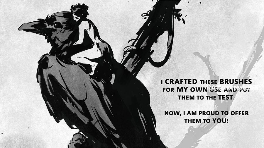 图片[13]-350+款复古粗糙水墨水彩艺术绘画效果PS笔刷【0914】-procreatechahua