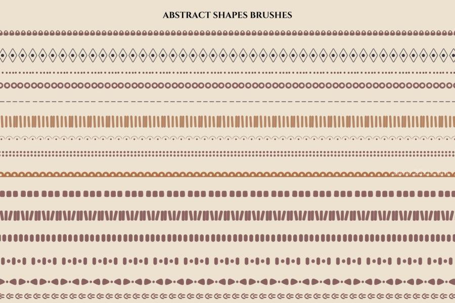 图片[3]-花卉抽象天体边框图案的AI笔刷【0912】-procreatechahua