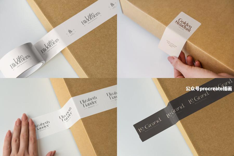 图片[3]-真实场景的圆形和方形标签贴纸设计展示psd样机素材【0904】-procreatechahua