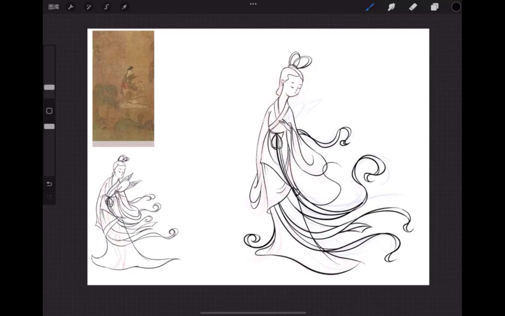 图片[3]-殷尧古风人物专题 2022 21天角色造型团练 ipad【0908】-procreatechahua