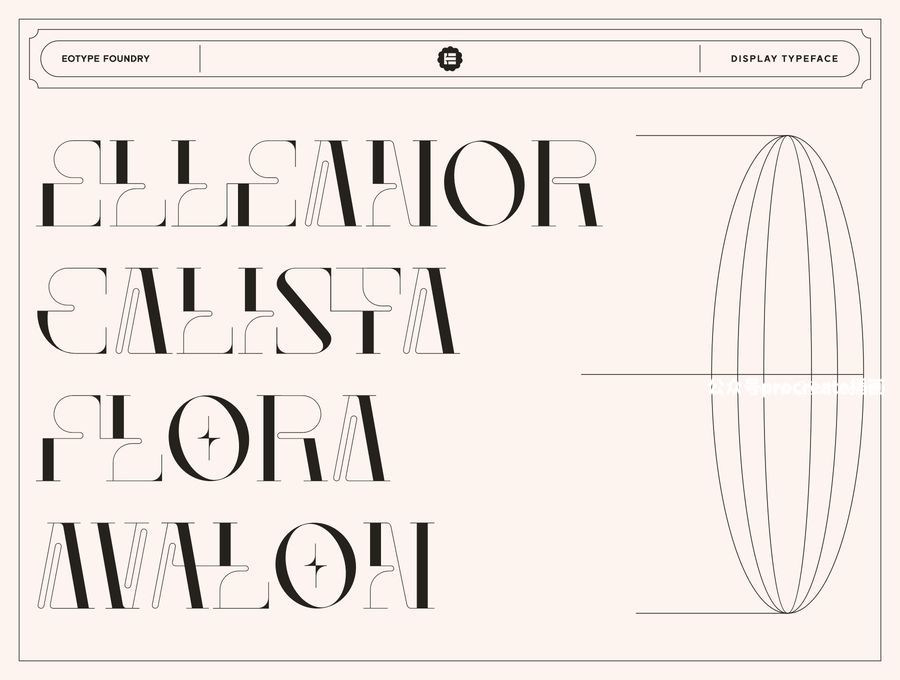 图片[3]-时尚现代创意英文衬线字体【0916】-procreatechahua