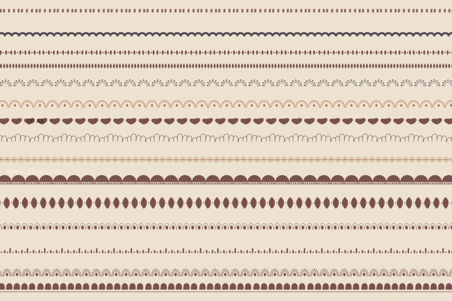 图片[4]-花卉抽象天体边框图案的AI笔刷【0912】-procreatechahua