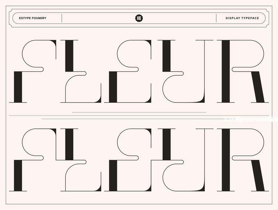 图片[2]-时尚现代创意英文衬线字体【0916】-procreatechahua