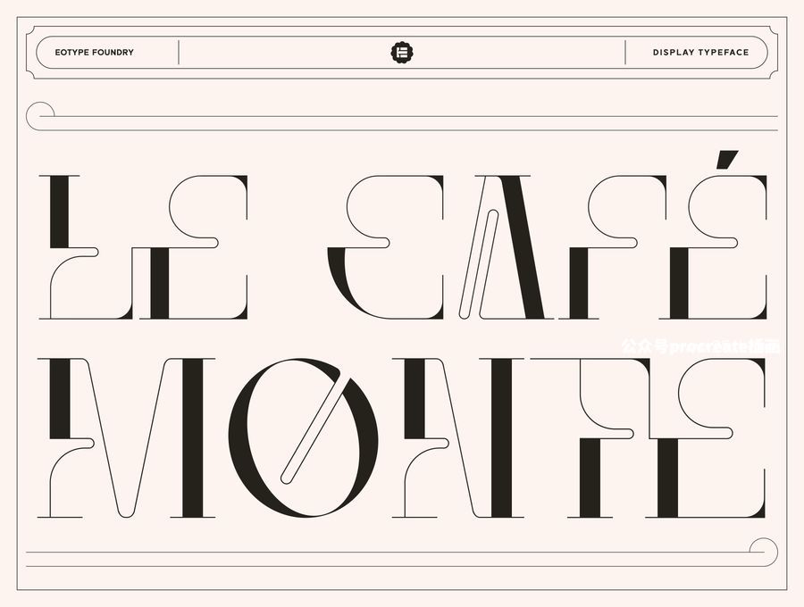 图片[1]-时尚现代创意英文衬线字体【0916】-procreatechahua