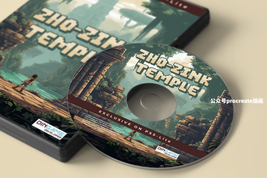 图片[1]-电子游戏复古像素风格的英文装饰字体【0925】-procreatechahua