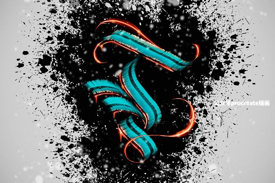 图片[4]-哥特风格文字图形创作的Procreate艺术字笔刷【0939】-procreatechahua