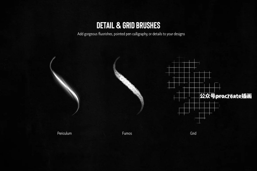 图片[3]-哥特风格文字图形创作的Procreate艺术字笔刷【0939】-procreatechahua