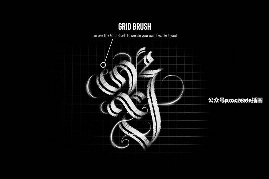 图片[10]-哥特风格文字图形创作的Procreate艺术字笔刷【0939】-procreatechahua