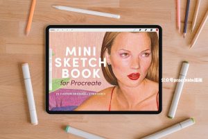 素描绘本插画的Procreate笔刷和纹理纸张【0935】-procreatechahua
