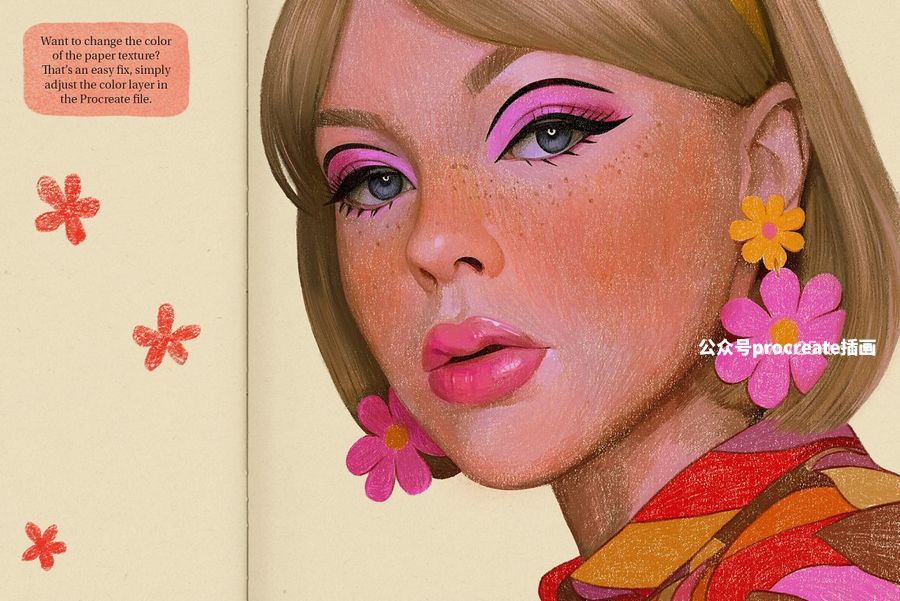 图片[5]-素描绘本插画的Procreate笔刷和纹理纸张【0935】-procreatechahua