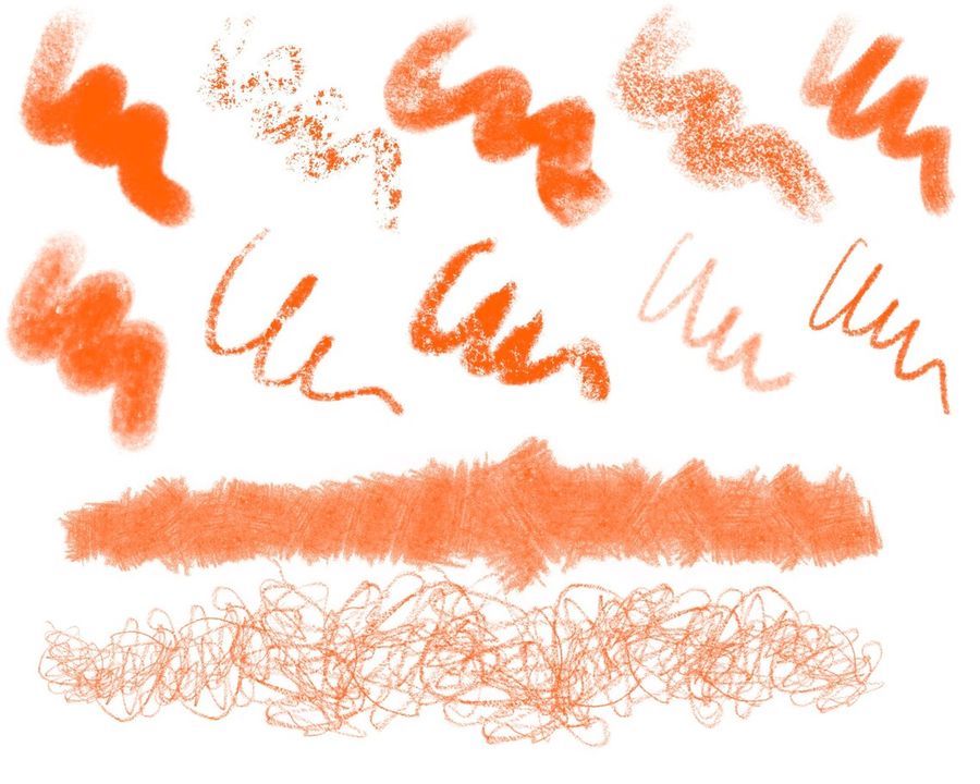 图片[3]-蜡笔纹理质感的Procreate笔刷【0953】-procreatechahua