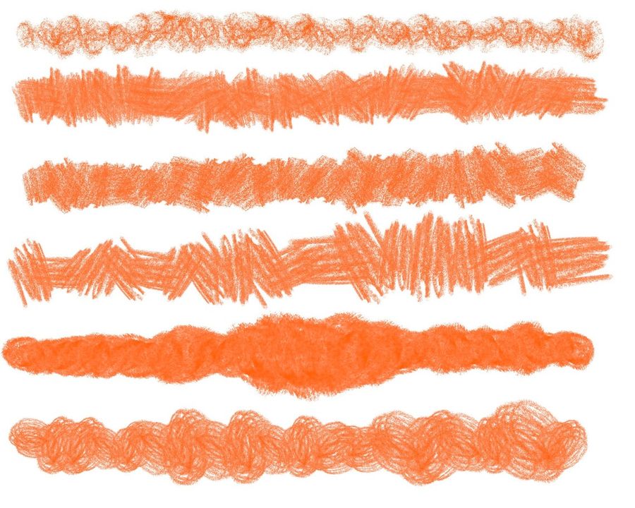 图片[4]-蜡笔纹理质感的Procreate笔刷【0953】-procreatechahua