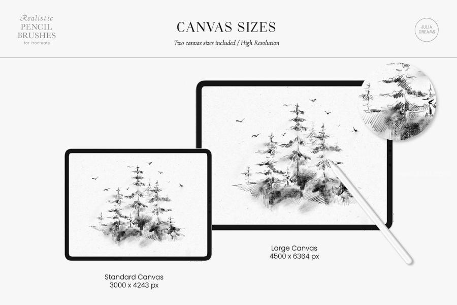 图片[8]-27款铅笔素描艺术手绘效果的Procreate笔刷【0946】-procreatechahua