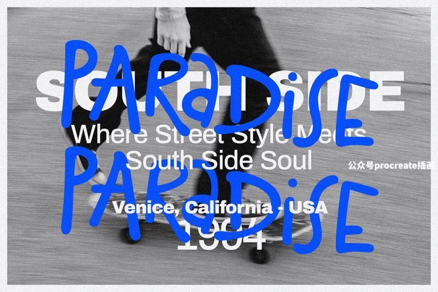 图片[8]-城市街头画笔手写涂鸦英文字体【0948】-procreatechahua