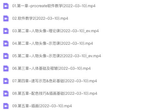 图片[1]-起ID无能procreate人物插画基础ipad插画课 2022【0966】-procreatechahua