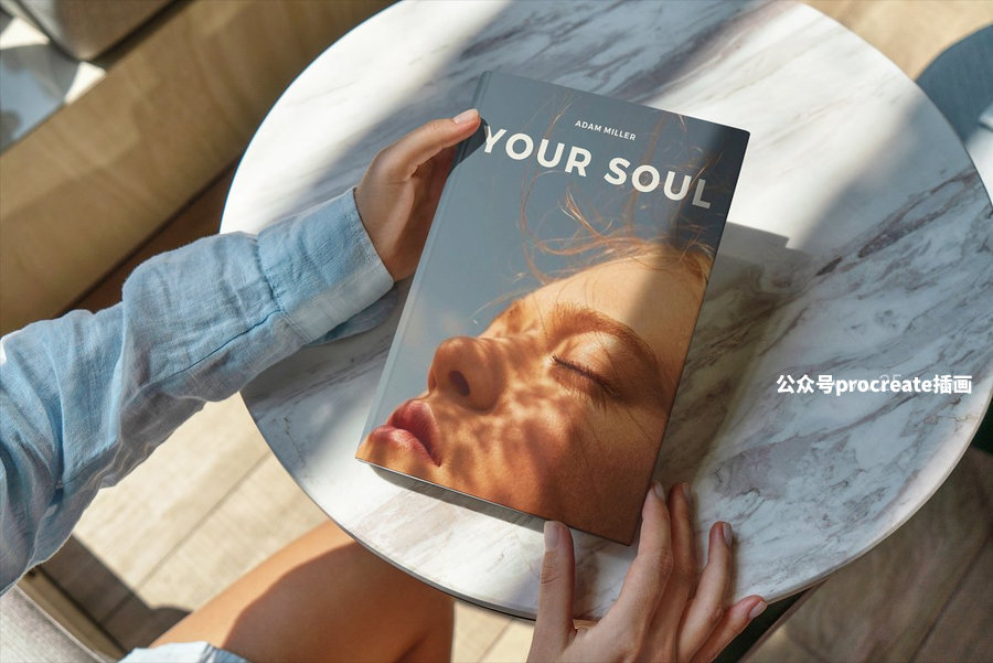 图片[3]-精装硬壳书本封面psd样机【0964】-procreatechahua