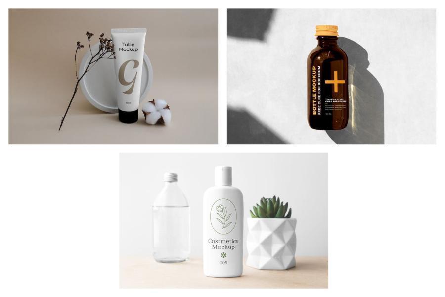 图片[3]-不同瓶型的化妆品包装psd样机【0967】-procreatechahua