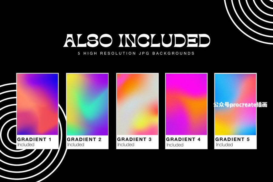 图片[5]-星星形状和抽象形状的Procreate图案笔刷【0975】-procreatechahua