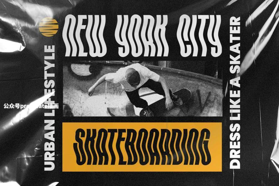 图片[11]-波浪风格的英文condensed窄体压缩字体【0976】-procreatechahua