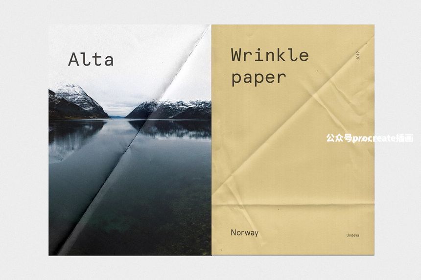 图片[5]-带有折痕皱纹的纸张印刷设计展示样机【0978】-procreatechahua