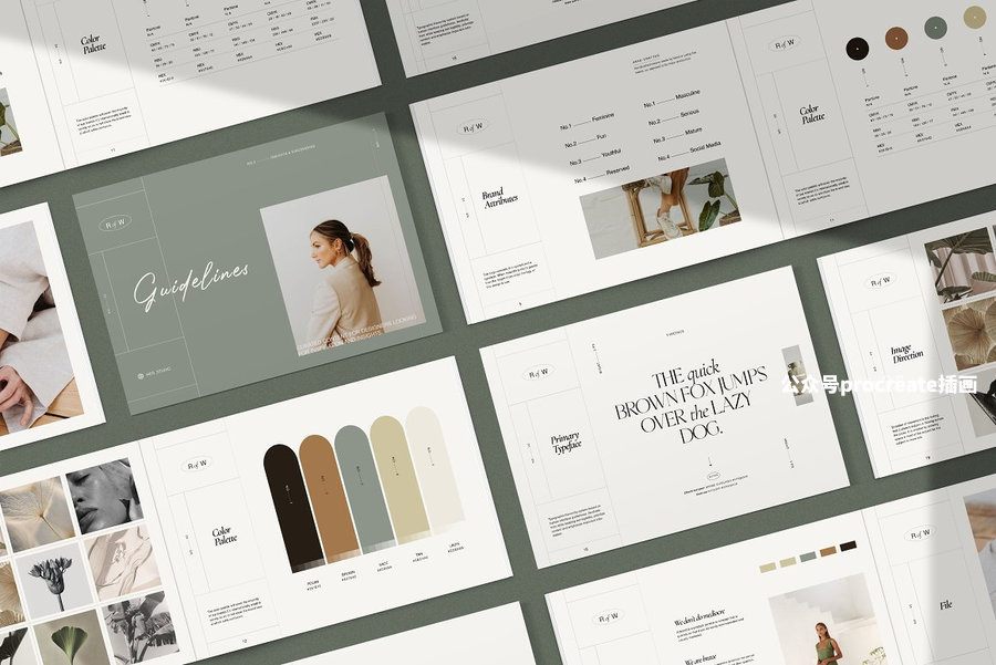 图片[11]-28页品牌设计视觉系统规范手册indesign模板【0986】-procreatechahua