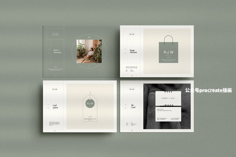 图片[8]-28页品牌设计视觉系统规范手册indesign模板【0986】-procreatechahua