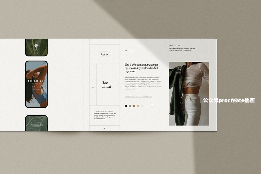 图片[1]-28页品牌设计视觉系统规范手册indesign模板【0986】-procreatechahua