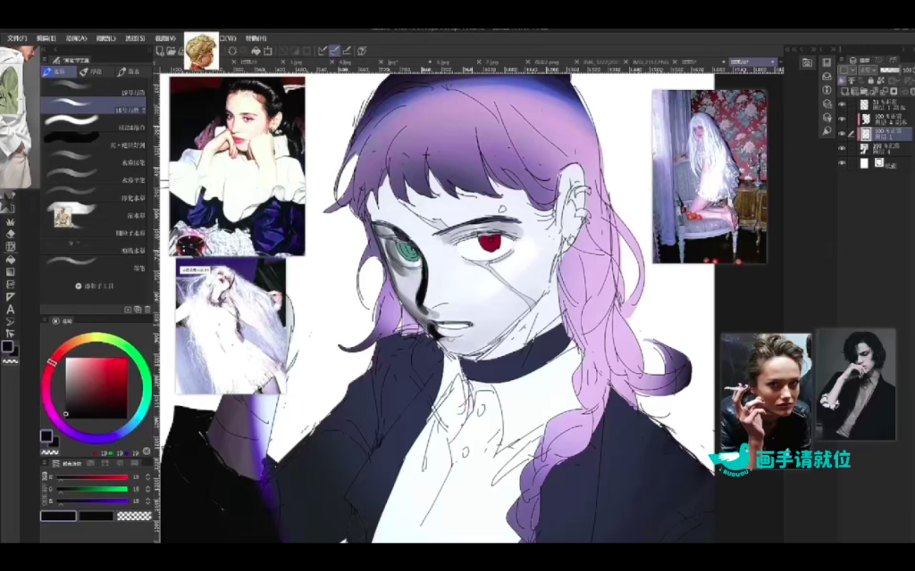 图片[2]-宇清氛围感厚涂人物创作班 2023 【0998】-procreatechahua