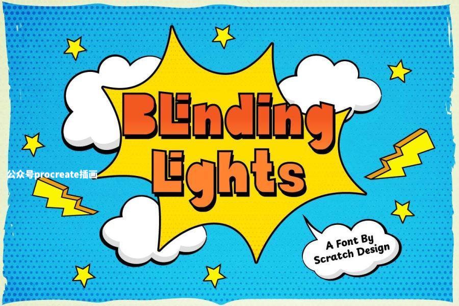 图片[1]-复古俏皮古怪的英文无衬线装饰字体【1008】-procreatechahua
