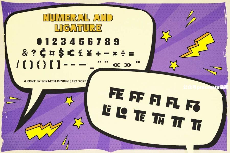 图片[4]-复古俏皮古怪的英文无衬线装饰字体【1008】-procreatechahua