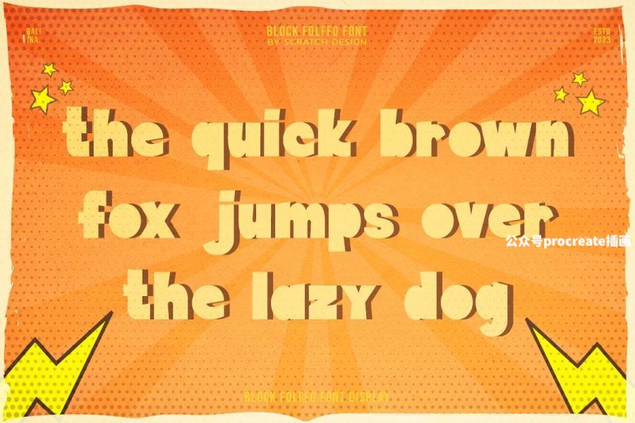 图片[6]-复古俏皮古怪的英文无衬线装饰字体【1008】-procreatechahua