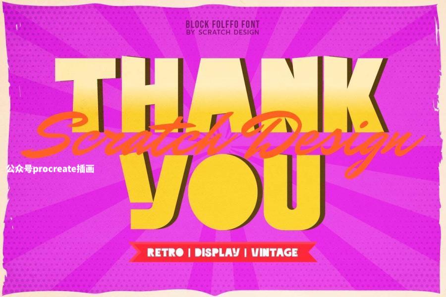 图片[10]-复古俏皮古怪的英文无衬线装饰字体【1008】-procreatechahua