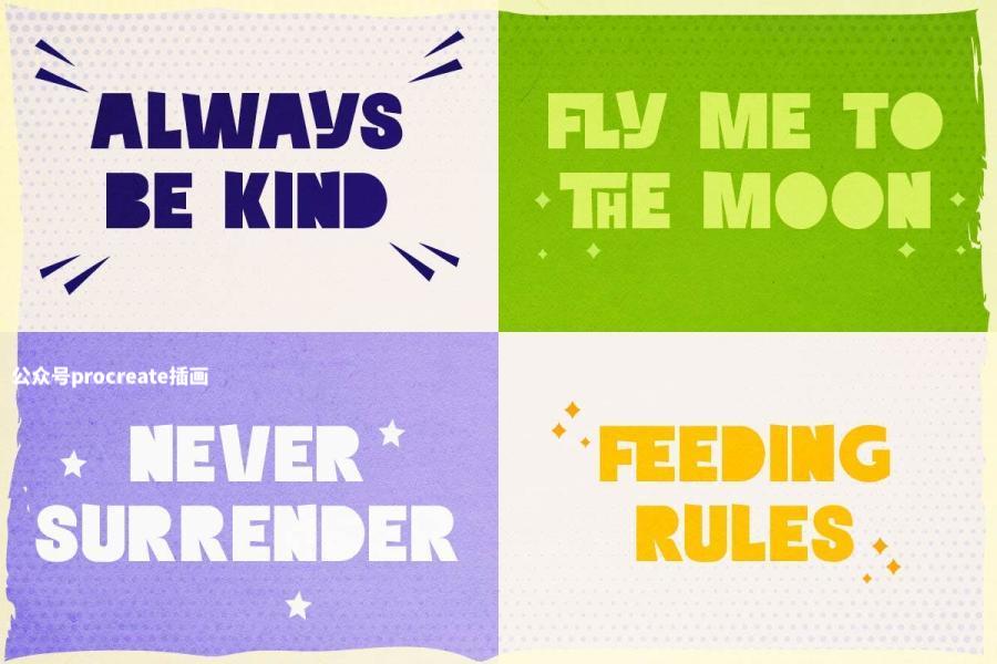 图片[9]-复古俏皮古怪的英文无衬线装饰字体【1008】-procreatechahua