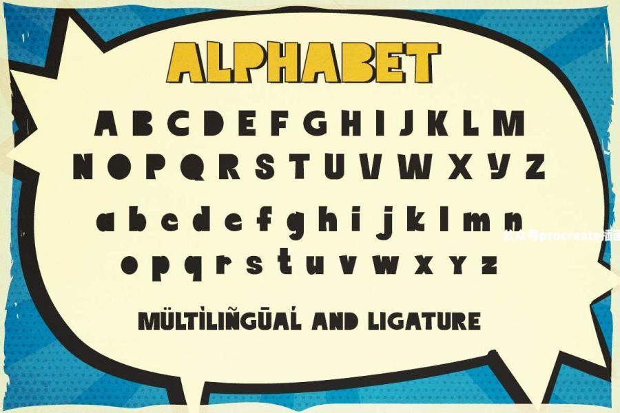 图片[2]-复古俏皮古怪的英文无衬线装饰字体【1008】-procreatechahua