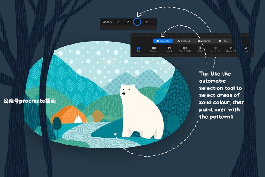 图片[2]-65款手绘涂鸦无缝拼接图案纹理Procreate笔刷【1022】-procreatechahua