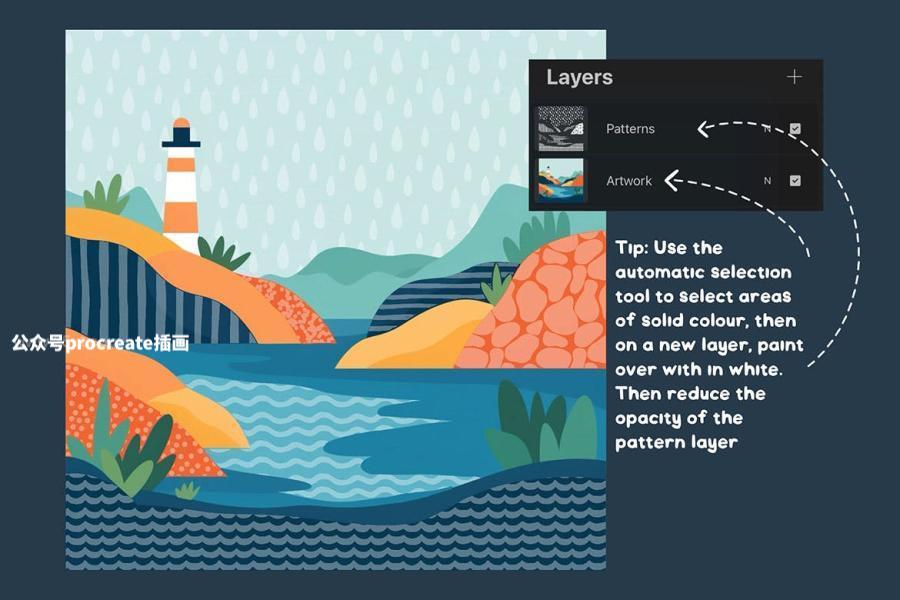 图片[8]-65款手绘涂鸦无缝拼接图案纹理Procreate笔刷【1022】-procreatechahua