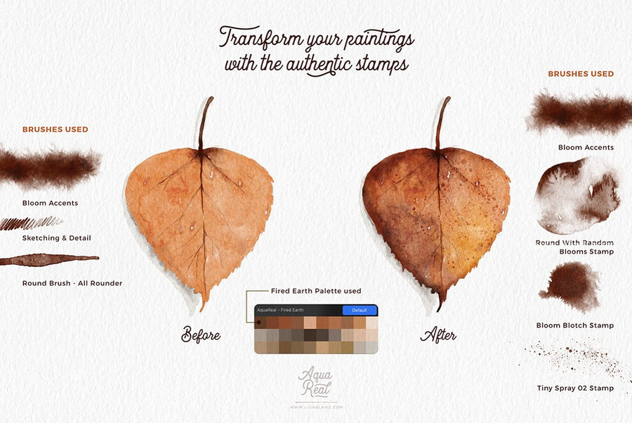 图片[8]-38款插画创作的水彩纹理Procreate笔刷【1048】-procreatechahua