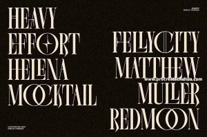 优雅复古十八世纪法国风格的英文衬线字体【1057】-procreatechahua