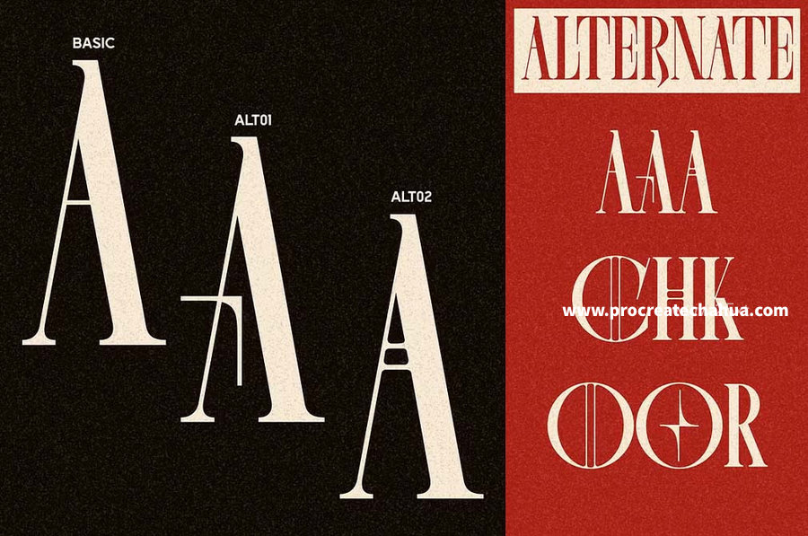 图片[6]-优雅复古十八世纪法国风格的英文衬线字体【1057】-procreatechahua