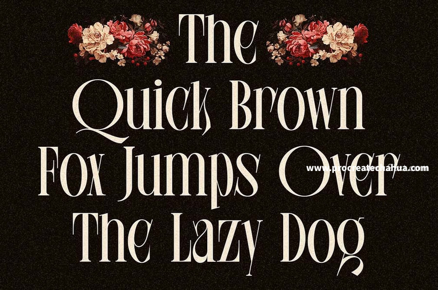 图片[3]-优雅复古十八世纪法国风格的英文衬线字体【1057】-procreatechahua