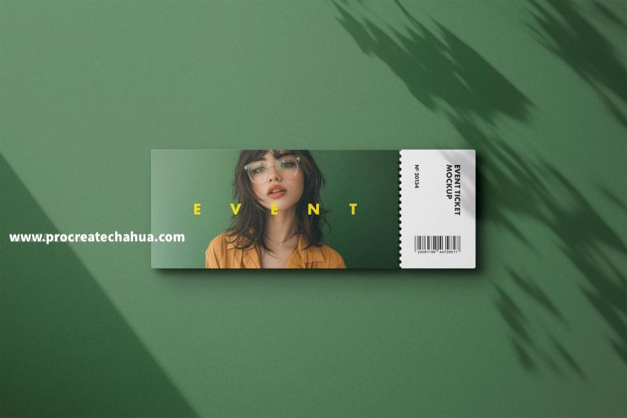 图片[2]-机票演出门票电影票优惠券登机牌设计展示psd样机【1055】-procreatechahua