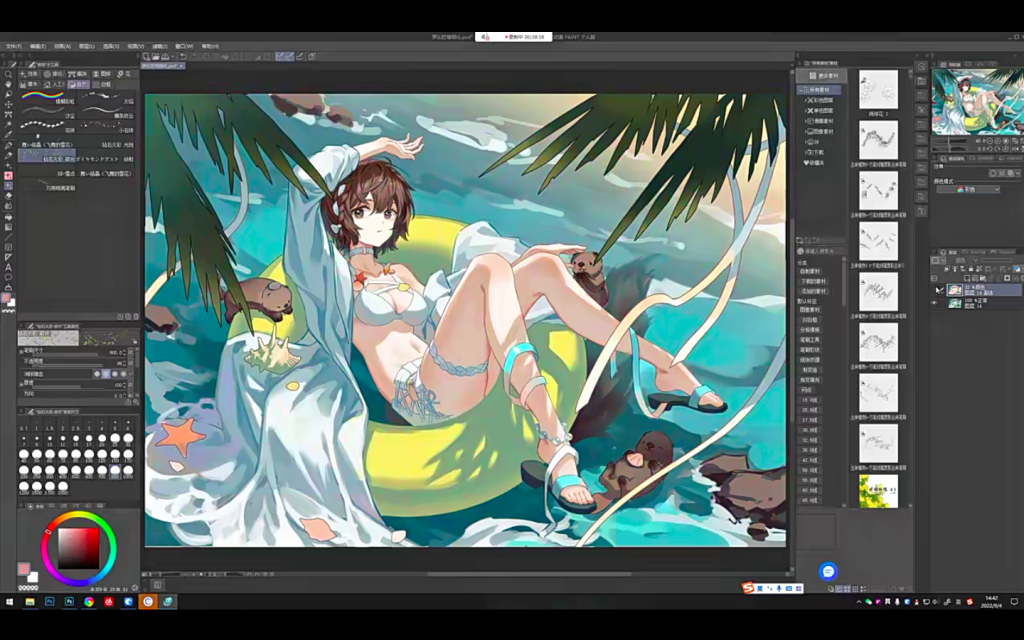 图片[2]-喵喵莫莫 暑期班日韩角色立绘插画 2022【1075】-procreatechahua