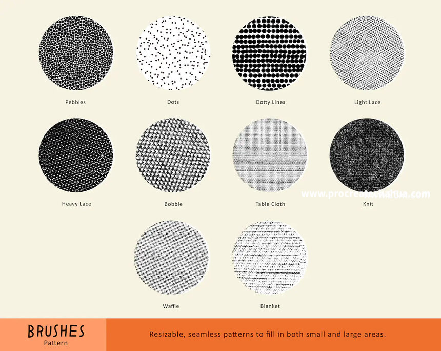 图片[6]-精美插画设计必备的Procreate线条纹理图案笔刷 【1092】-procreatechahua