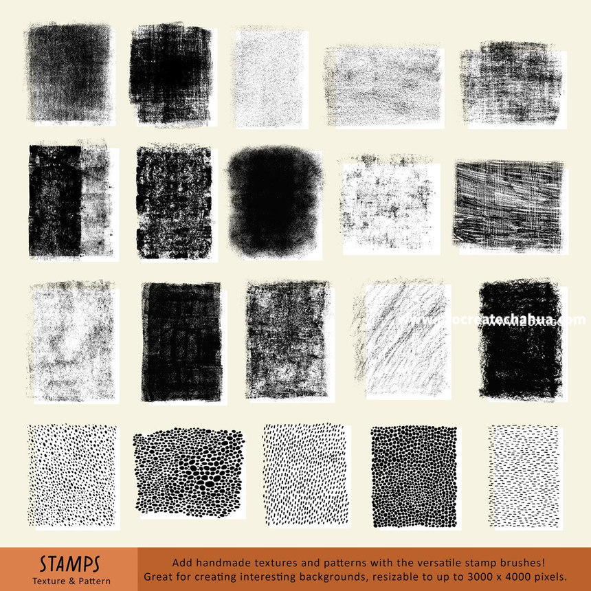 图片[8]-精美插画设计必备的Procreate线条纹理图案笔刷 【1092】-procreatechahua